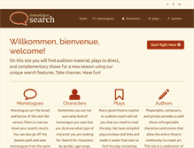 Tablet Screenshot of monologuesearch.com